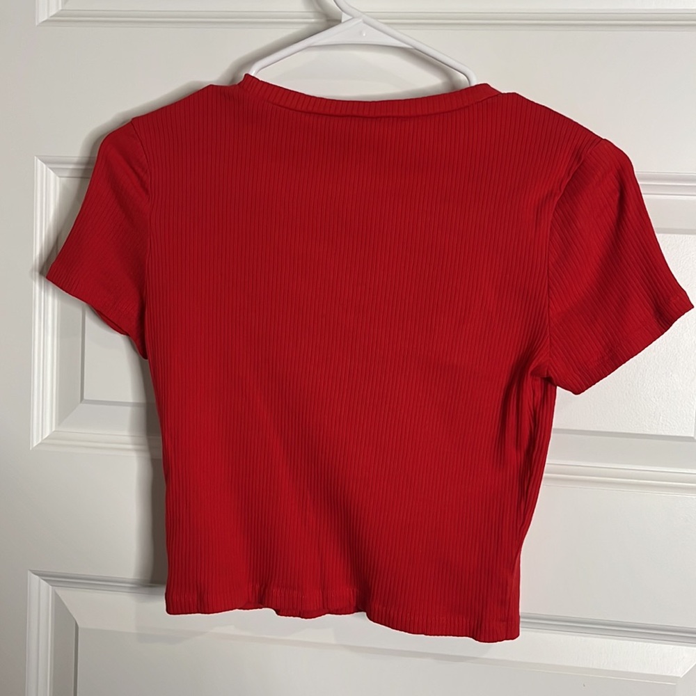 Red Crop Top - Picture 2 of 4